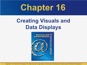 PR truyền thông - Chapter 16: Creating visuals and data displays
