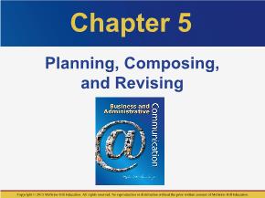 PR truyền thông - Chapter 5: Planning, composing, and revising