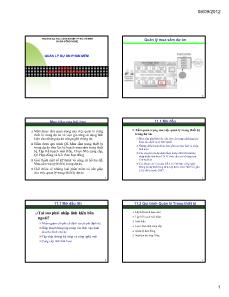 Quản lí dự án phần mềm - Chương 11: Quản lý mua sắm thiết bị