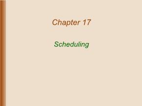 Quản trị kinh doanh - Chapter 17: Scheduling