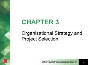 Quản trị kinh doanh - Chapter 3: Organisational strategy and project selection