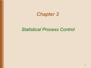 Quản trị kinh doanh - Chapter 3: Statistical process control