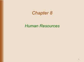 Quản trị kinh doanh - Chapter 8: Human resources