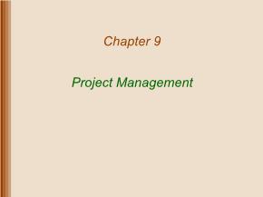 Quản trị kinh doanh - Chapter 9: Project management