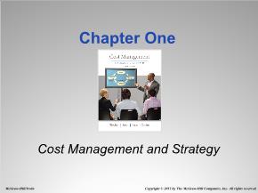 Quản trị kinh doanh - Chapter one: Cost management and strategy