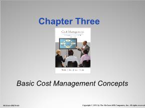 Quản trị kinh doanh - Chapter three: Basic cost management concepts