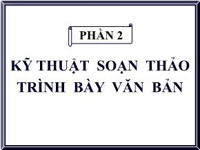 Quản trị văn phòng - Chương 5: Khái quát văn bản