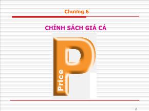 Thương mại điện tử - Chương 6: Chính sách giá cả