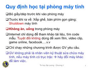 Bài giảng Tin học đại cương - Trần Quang Diệu - Chương 4: Tổng quan về Visual Basic 6.0