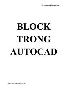 Block trong AutoCad