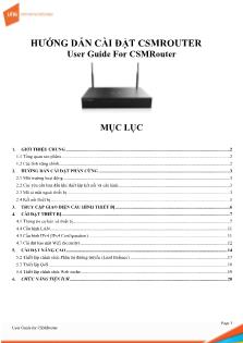 Hướng dẫn cài đặt CSMRouter