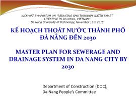 Kế hoạch thoát nước thành phố Đà Nẵng đến 2030