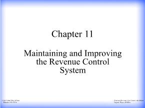 Maintaining and Improving the Revenue Control System