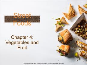 Street Foods - Chapter 4: Vegetables and Fruit