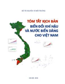 Tóm tắt kịch bản Biến đổi khí hậu và nước biển dâng cho Việt Nam