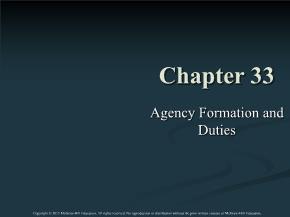 Agency Formation and Duties