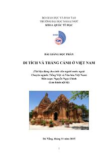 Bài giảng Di tích và thắng cảnh ở Việt Nam