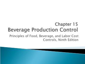 Beverage Production Control