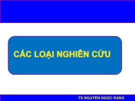 Các loại nghiên cứu