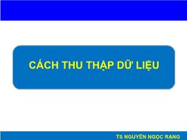 Cách thu thập dữ liệu