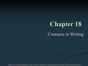 Contracts in Writing