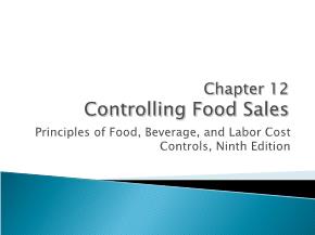 Controlling Food Sales