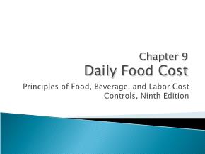 Daily Food Cost