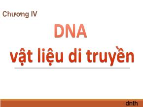 DNA vật liệu di truyền