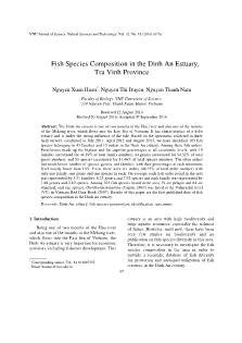 Fish Species Composition in the Dinh An Estuary, Tra Vinh Province