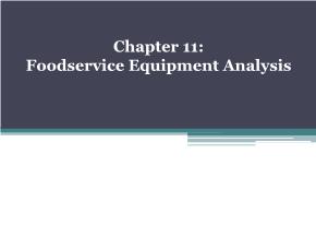Foodservice Equipment Analysis