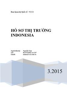 Hồ sơ thị trường Indonesia