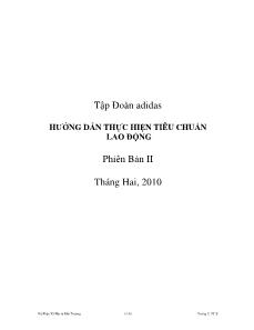 Hướng dẫn thực hiện tiêu chuẩn lao động