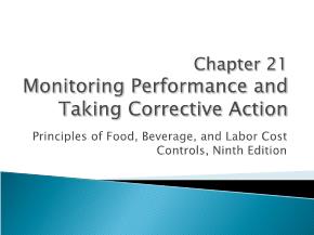 Monitoring Performance and Taking Corrective Action