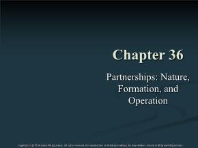 Partnerships: Nature, Formation, and Operation