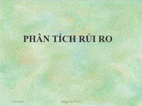 Phân tích rủi ro