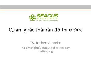 Quản lý rác thải rắn đô thị ở Đức