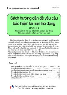 Sách hướng dẫn để yêu cầu bảo hiểm tai nạn lao động