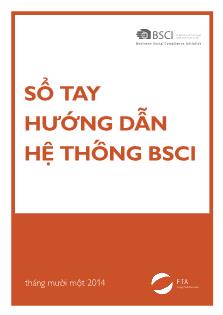 Sổ tay hướng dẫn hệ thống BSCI