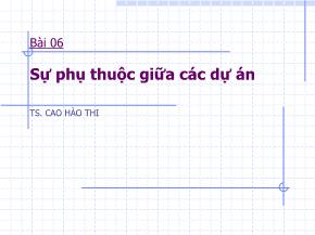 Sự phụ thuộc giữa các dự án