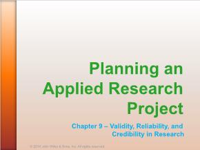 Validity, Reliability, and Credibility in Research