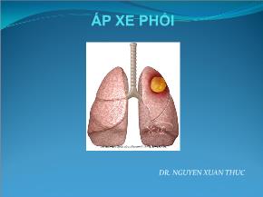 Áp xe phổi - Nguyễn Xuân Thức