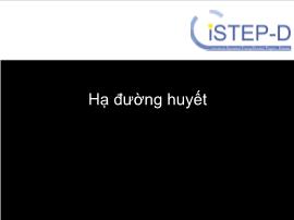 Bài giảng Hạ đường huyết