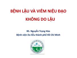 Bệnh lậu và viêm niệu đạo không do lậu