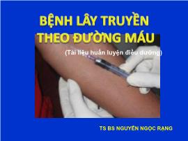 Bệnh lây truyền theo đường máu