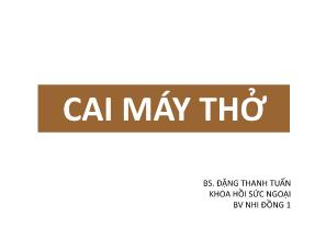 Cai máy thở