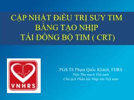 Cập nhật điều trị suy tim bằng tạo nhịp tái đồng bộ tim (crt)