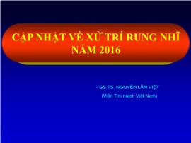 Cập nhật về xử trí rung nhĩ năm 2016