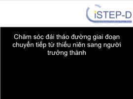 Chăm sóc đái tháo đường giai đoạn chuyển tiếp từ thiếu niên sang người trưởng thành