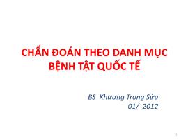 Chẩn đoán theo danh mục bệnh tật quốc tế