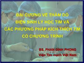 Đại cương về thăm dò điện sinh lý học tim và các phương pháp kích thích tim có chương trình - Phan Đình Phong